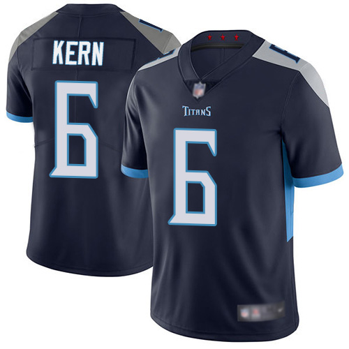 Tennessee Titans Limited Navy Blue Men Brett Kern Home Jersey NFL Football #6 Vapor Untouchable->youth nfl jersey->Youth Jersey